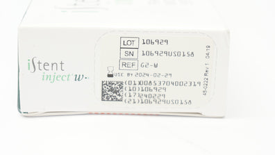 Glaukos G2-W iStent Inject W Trabecular Micro-Bypass System (x)